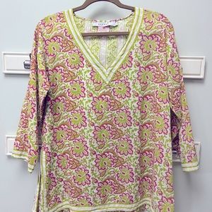 Gretchen Scott Cotton Blouse/Tunic Sz MD